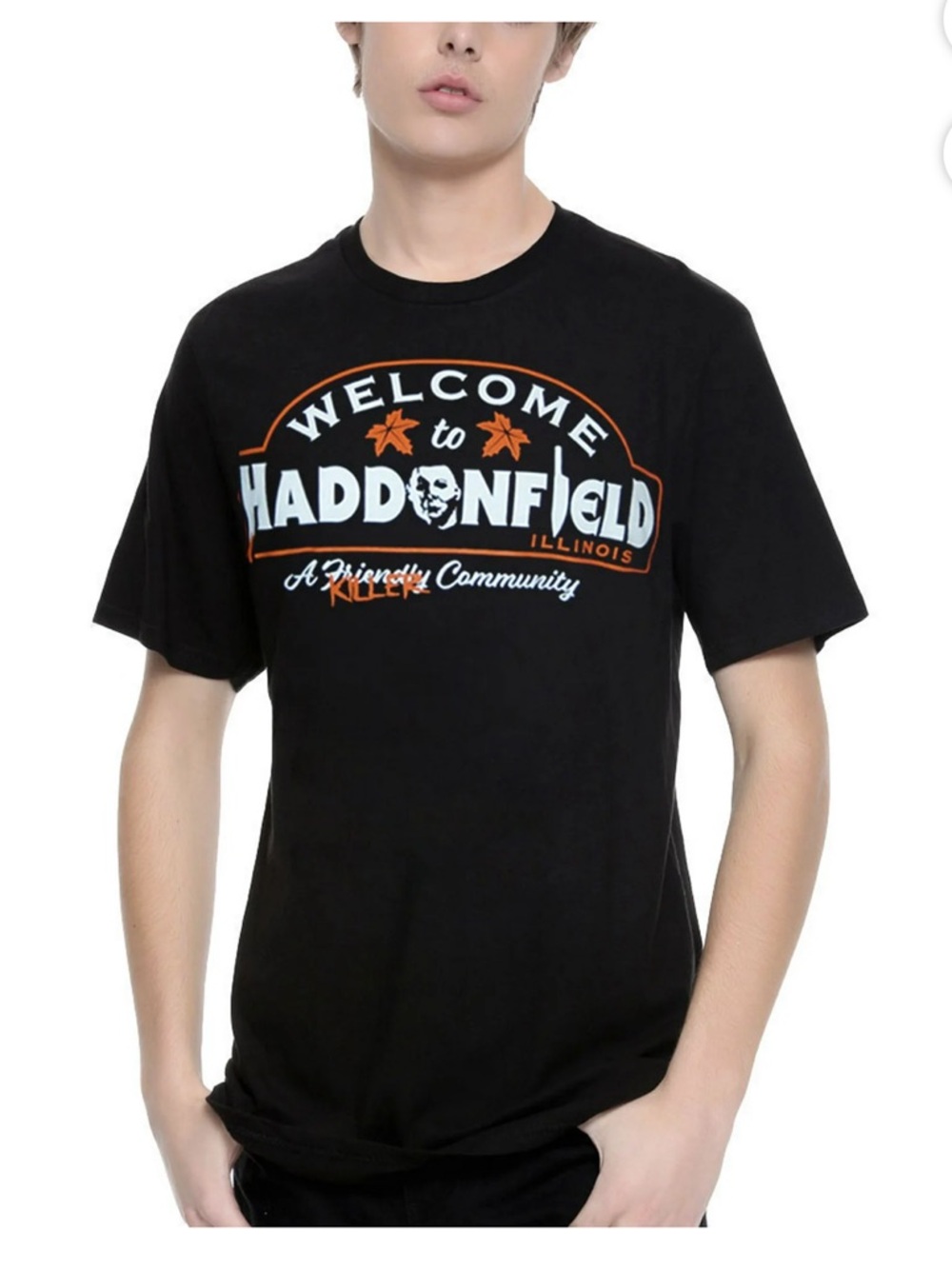 JOHN CARPENTERS Halloween classic welcome to Haddonfield t-shirt size large